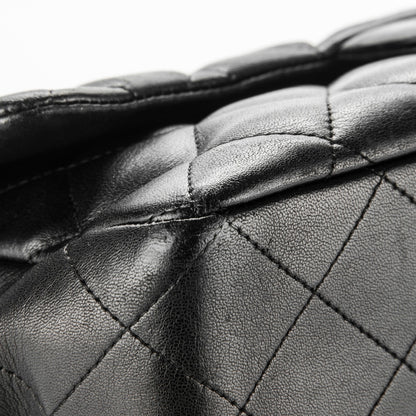 Chanel Lambskin Quilted Jumbo Single Flap Black 8 of 12