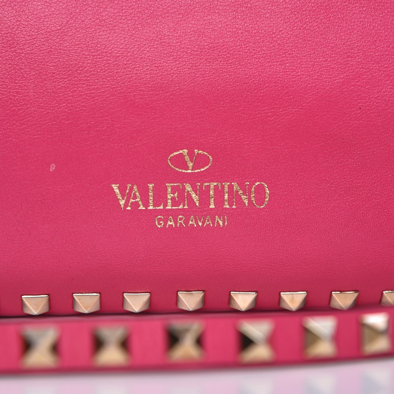 Valentino Garavani Vitello Medium Rockstud Tote Pop Fuxia 16 of 19