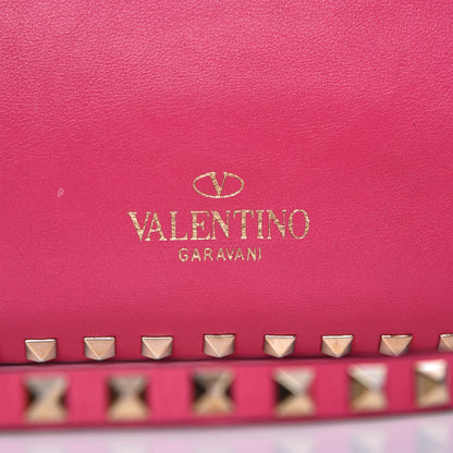 Valentino Garavani Vitello Medium Rockstud Tote Pop Fuxia 16 of 19