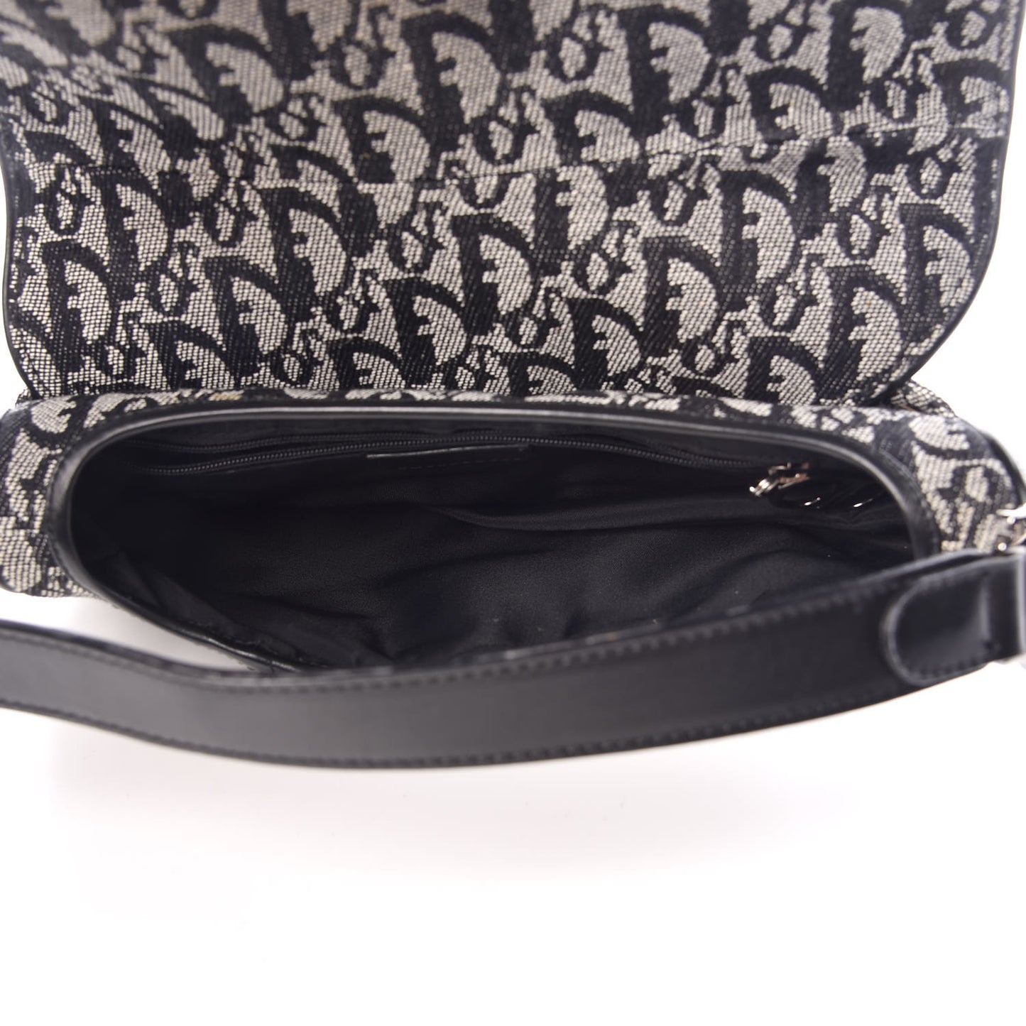 Monogram Saddle Bag Black