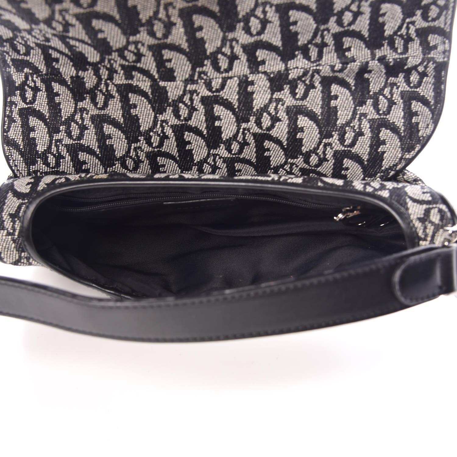 Christian Dior Monogram Saddle Bag Black 5 of 10