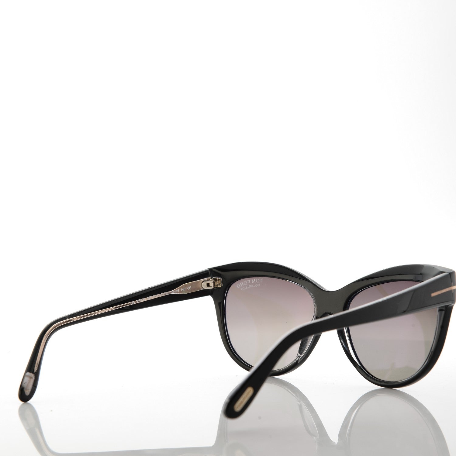 Tom Ford Polarized Lily Sunglasses TF430 Black 4 of 12