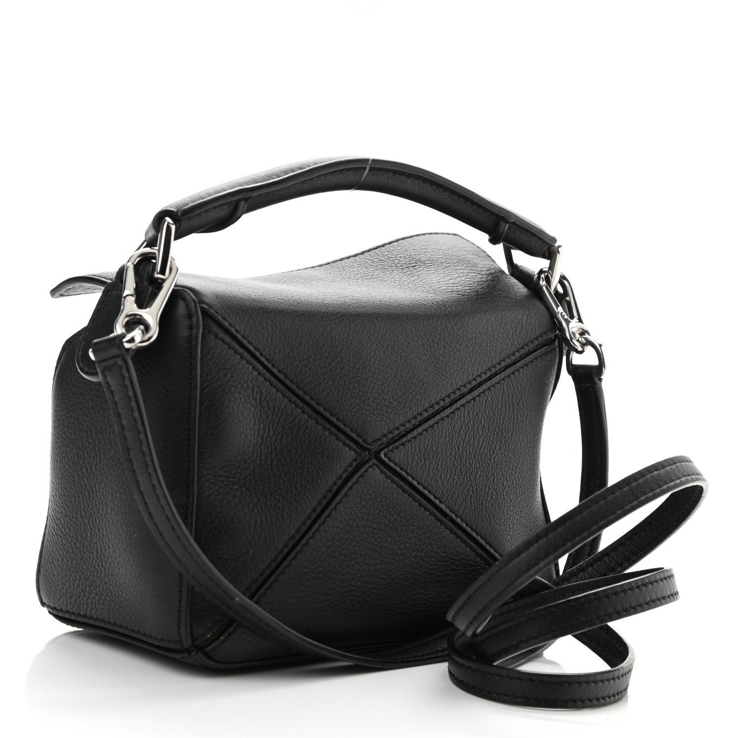 Loewe Calfskin Mini Puzzle Bag Black 3 of 9