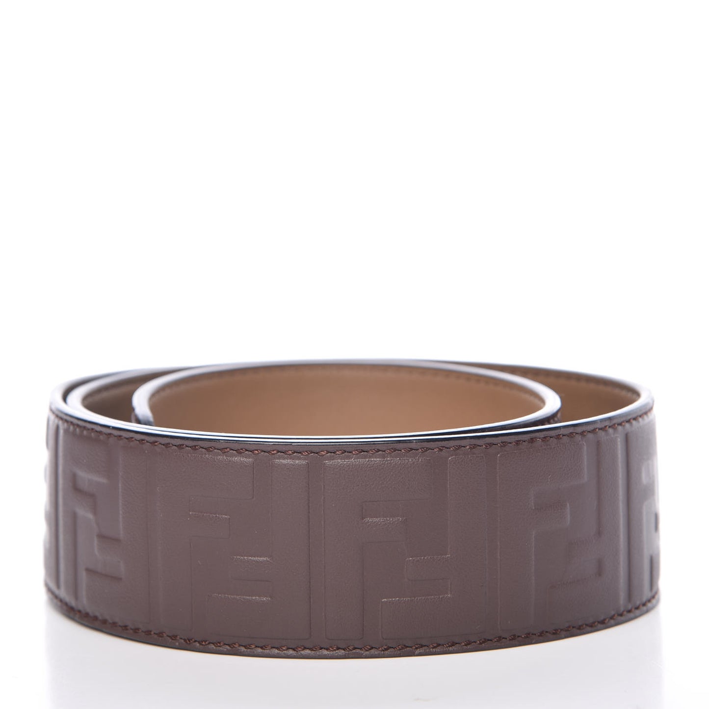 Calfskin FF 1974 Embossed Strap You Brown