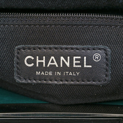 Chanel Glazed Calfskin Quilted Large CC Delivery Tote Green 5 of 13