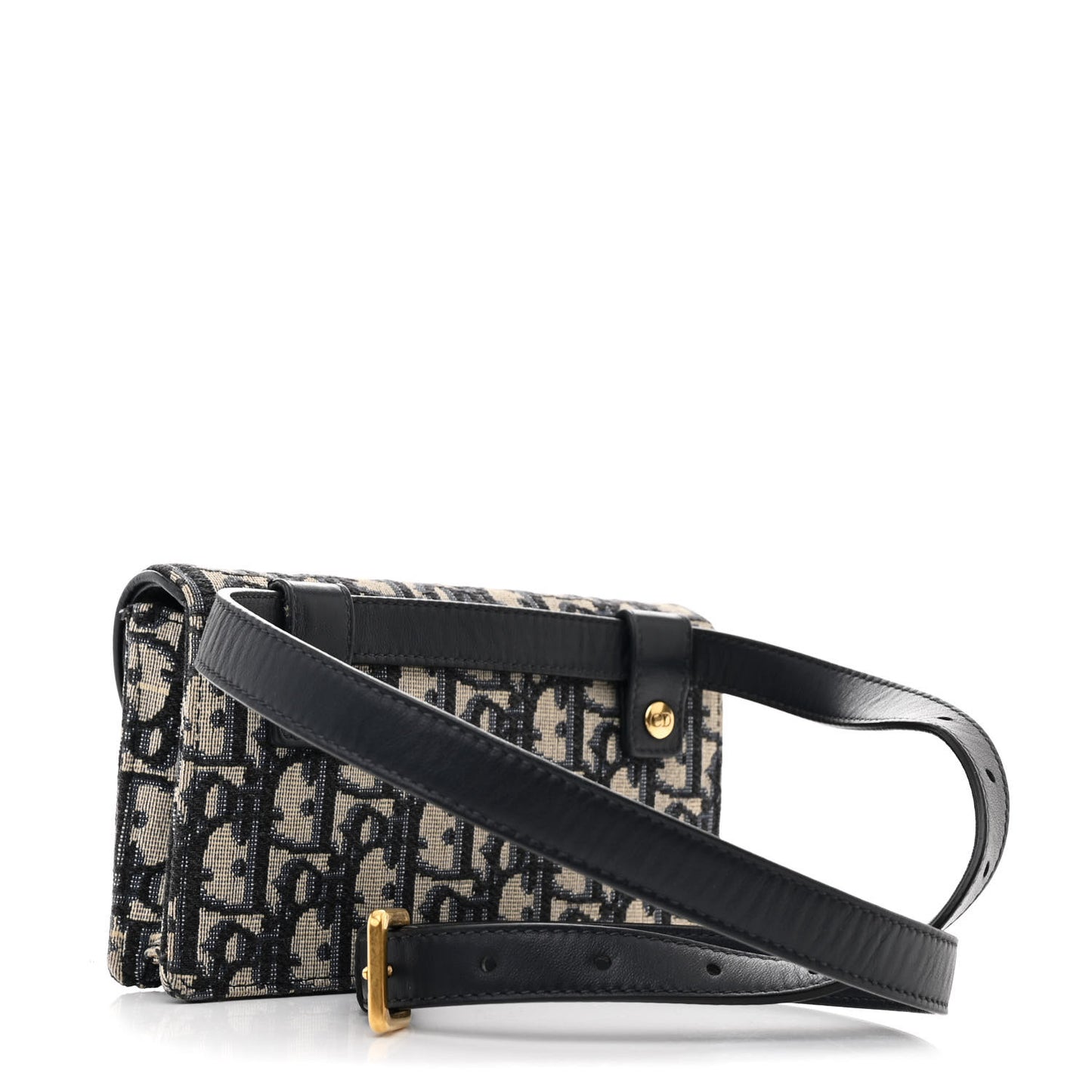 Oblique Saddle Belt Bag Blue