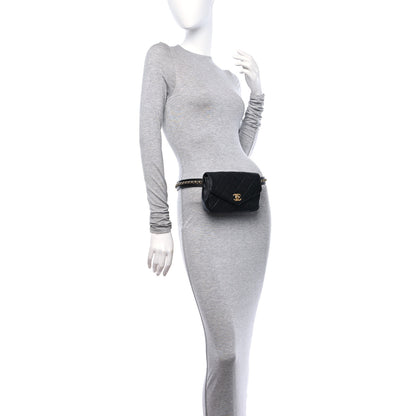 Chanel Calfskin Quilted Flap Waist Bag Black 2 of 10