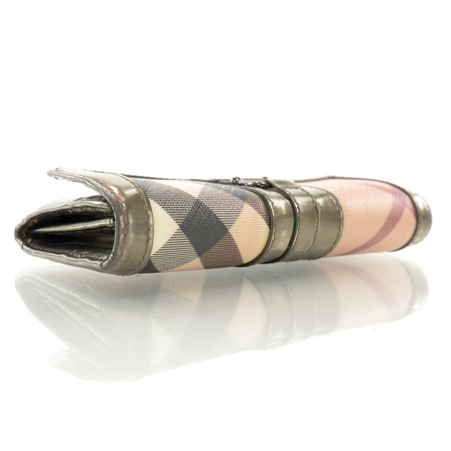 Patent Nova Check Wallet Metallic