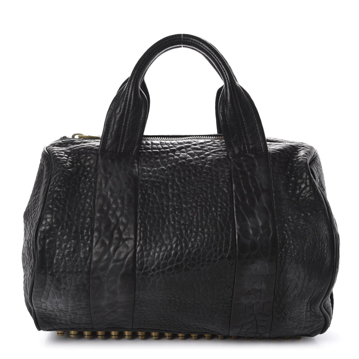 Alexander Wang Pebbled Lambskin Rocco Black Antique Brass Hardware 1 of 9