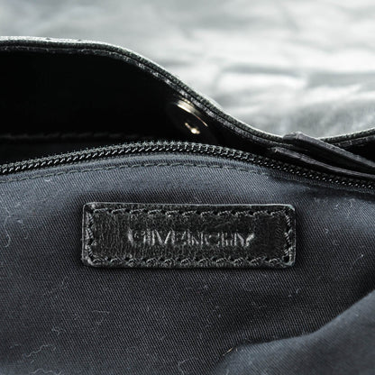 Givenchy Crinkled Patent Lace Up Eclipse Hobo Black 8 of 8