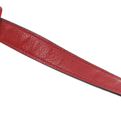 Celine Drummed Calfskin Suede Medium Trapeze Coquelicot 14 of 18
