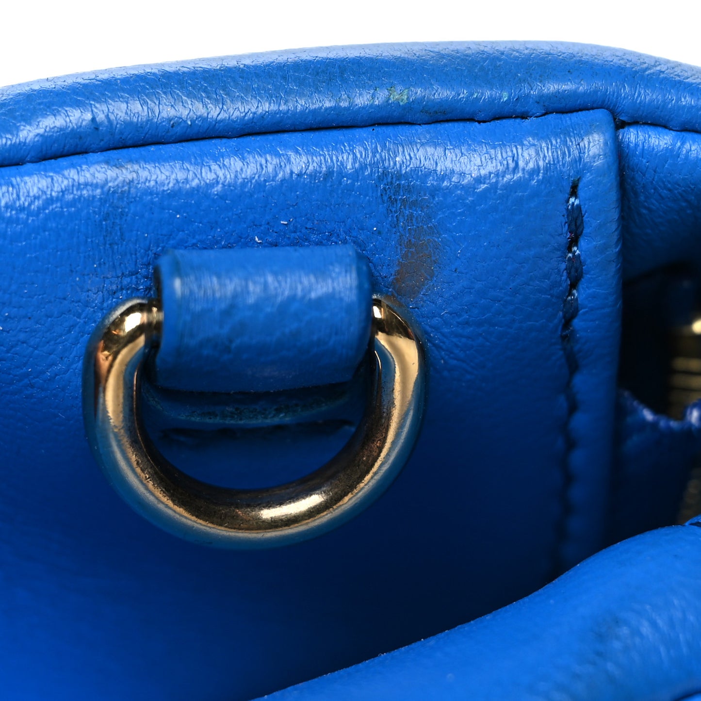 Lambskin Embossed Monogram Vuittamins Pochette Coussin Blue Red