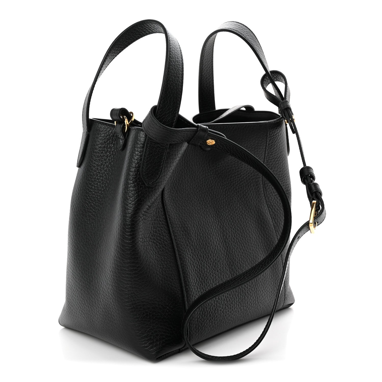Christian Dior Calfskin Medium Signature Bucket Bag Black 3 of 10