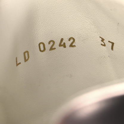 Louis Vuitton Lambskin Embossed Monogram Time Out Sneakers 37 White Pink 7 of 11