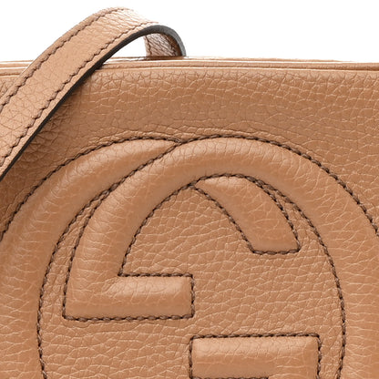 Gucci Pebbled Calfskin Small Soho Disco Bag Camelia 8 of 13