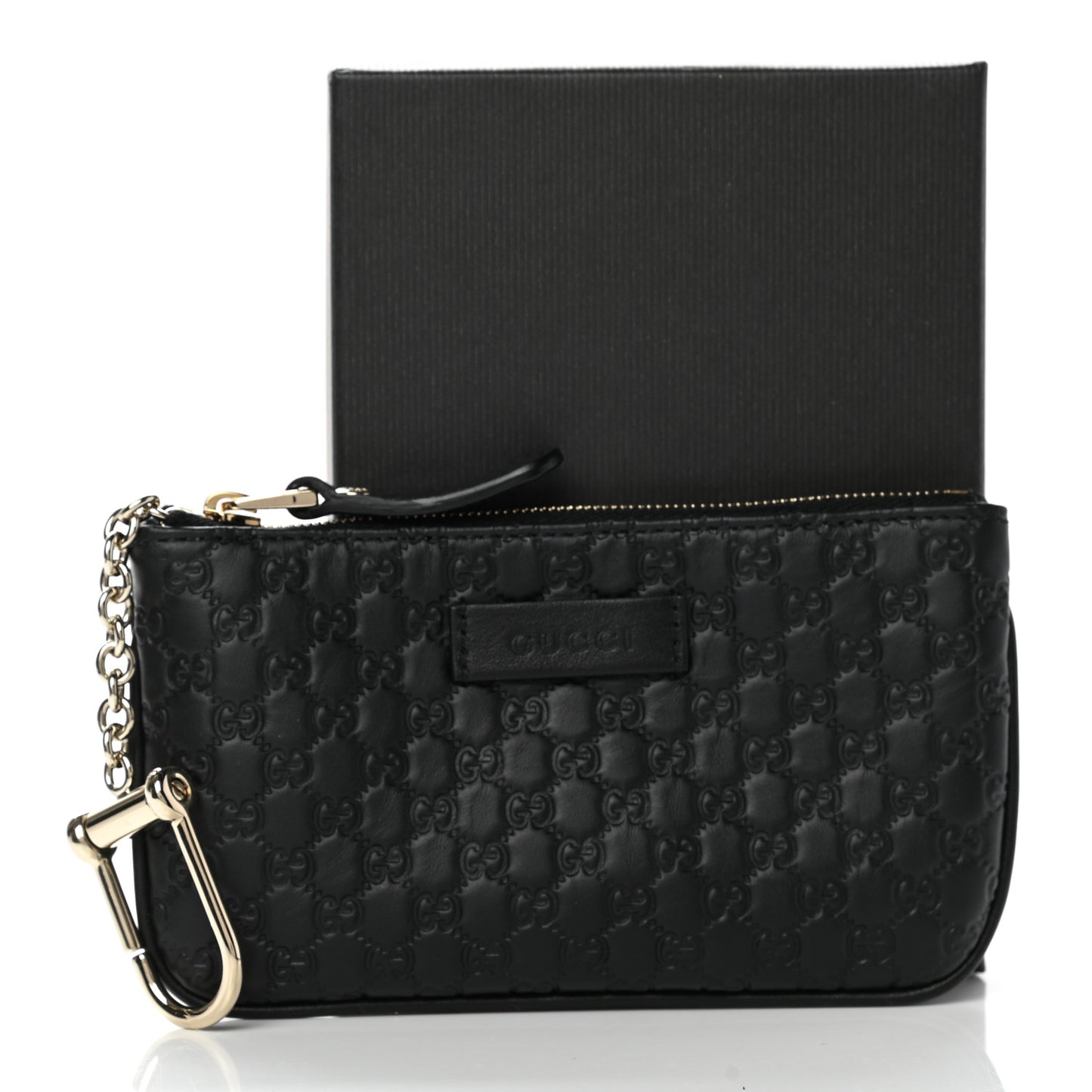 Microguccissima Key Ring Coin Case Black