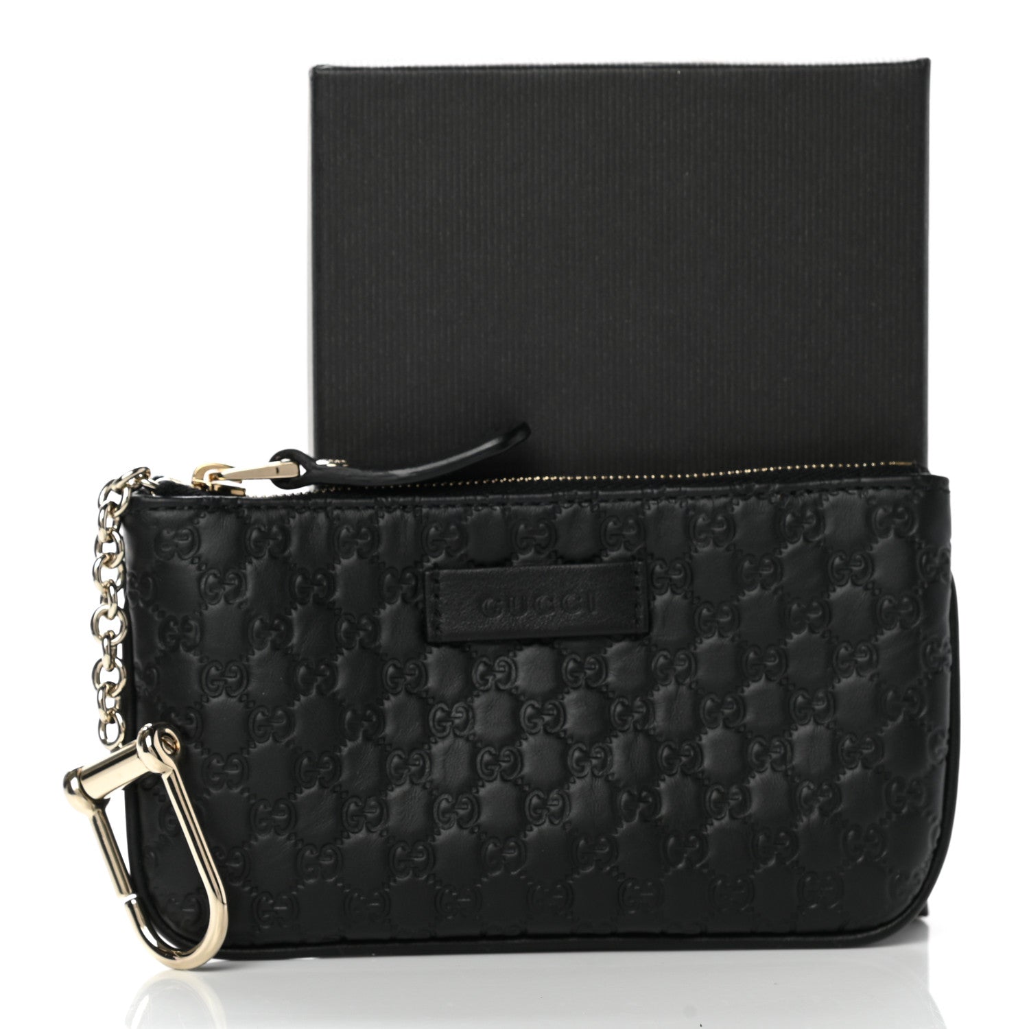 Gucci Microguccissima Key Ring Coin Case Black 9 of 9