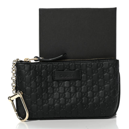 Gucci Microguccissima Key Ring Coin Case Black 9 of 9
