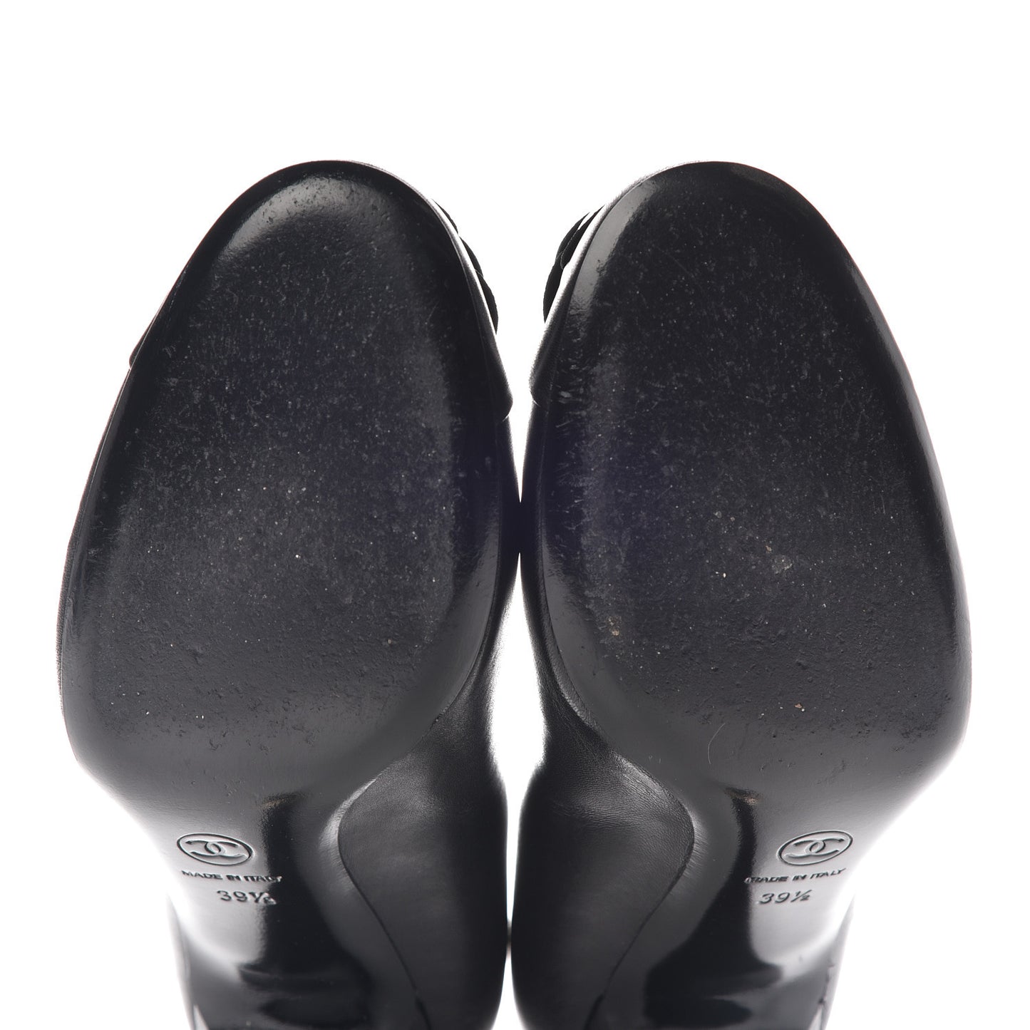 Lambskin Camellia Pumps 39.5 Black