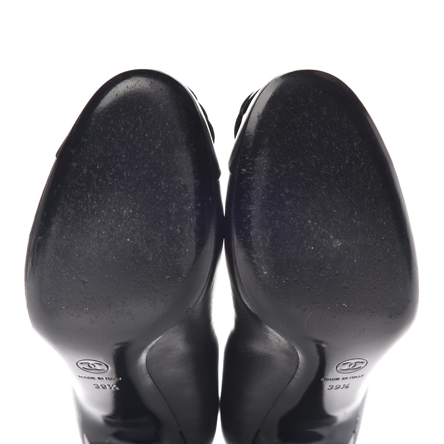 Chanel Lambskin Camellia Pumps 39.5 Black 11 of 15