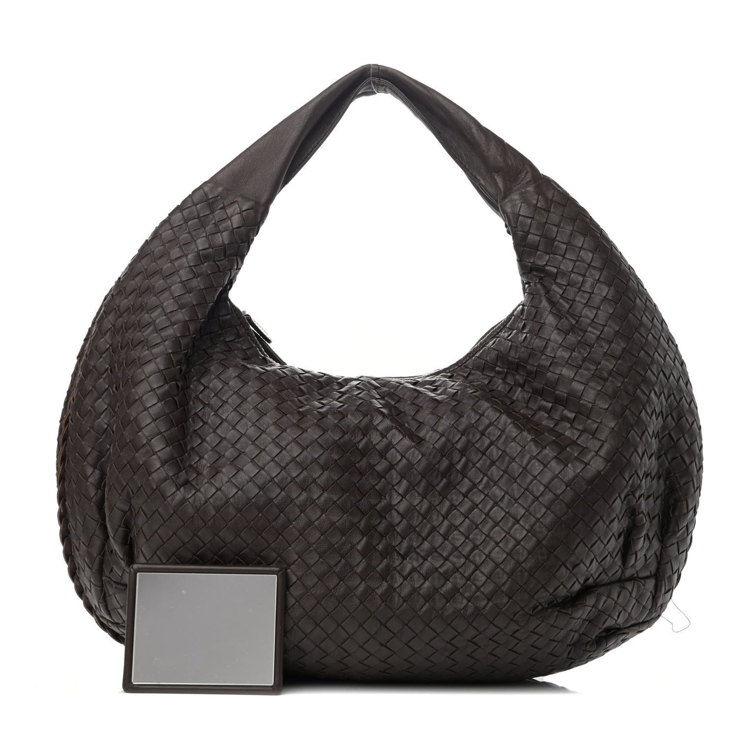 Nappa Intrecciato Large Belly Veneta Hobo Ebano