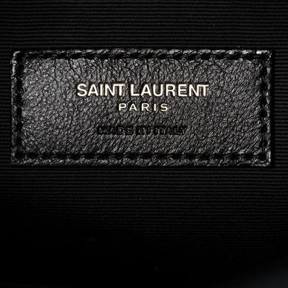 Saint Laurent Lambskin Matelasse Monogram Joe Backpack Black 5 of 12