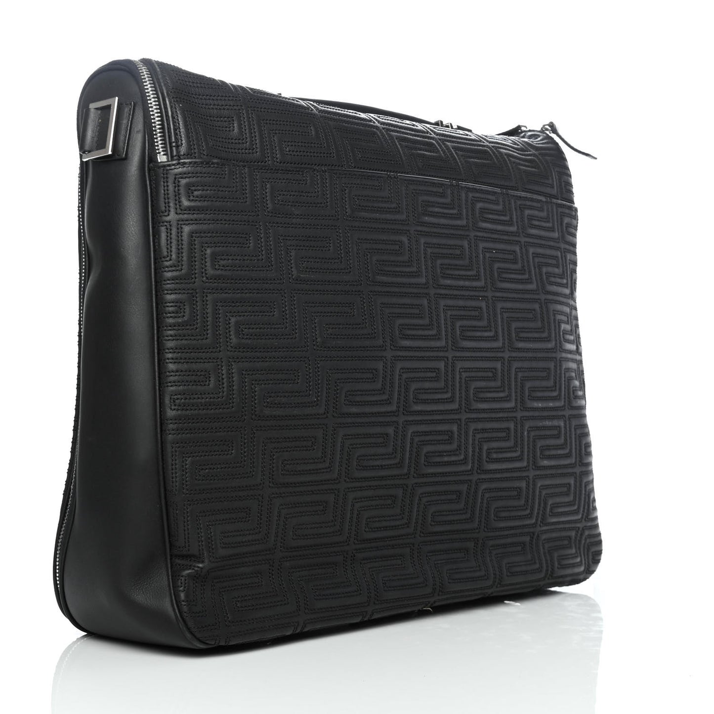 Nappa Quilted Garment Bag Black