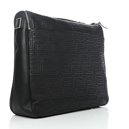 Versace Nappa Quilted Garment Bag Black 2 of 7