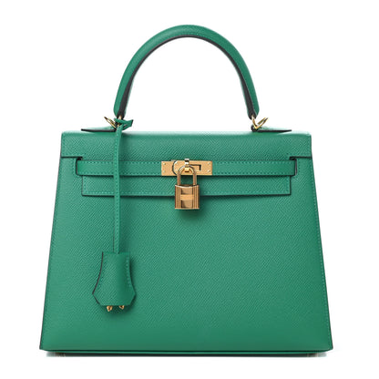 Hermes Epsom Kelly Sellier 25 Vert Vertigo 1 of 11
