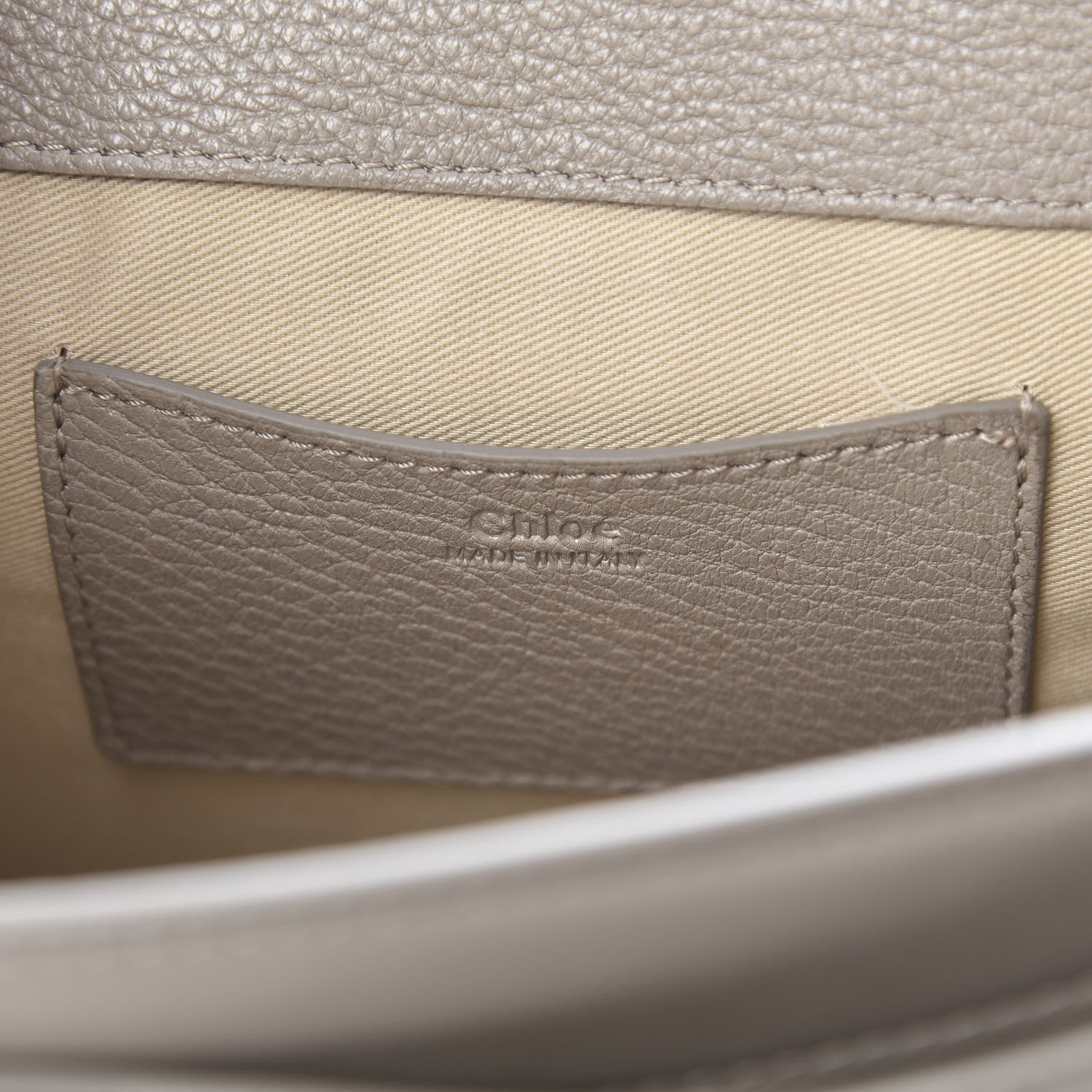Chloe Calfskin Large Tess Bag Motty Grey 6 of 10