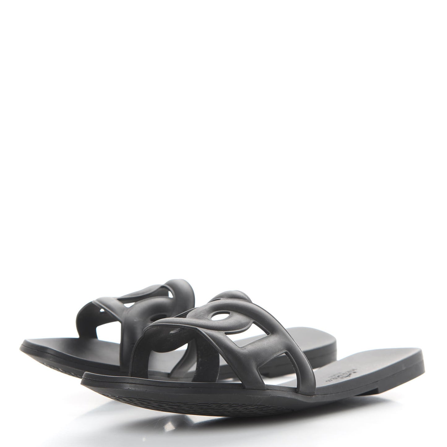 Rubber Aloha Sandals 39 Black