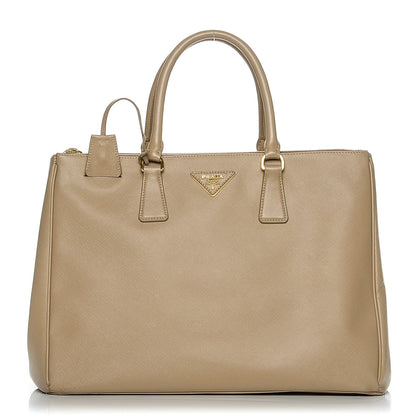 Prada Saffiano Large Galleria Double Zip Tote Sabbia 1 of 8