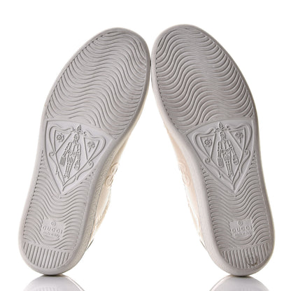 Gucci Calfskin GG Tennis Embossed Womens Ace Sneakers 37.5 Mystic White 8 of 8