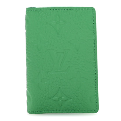 Louis Vuitton Taurillon Monogram Pocket Organizer Bamboo Green 1 of 7
