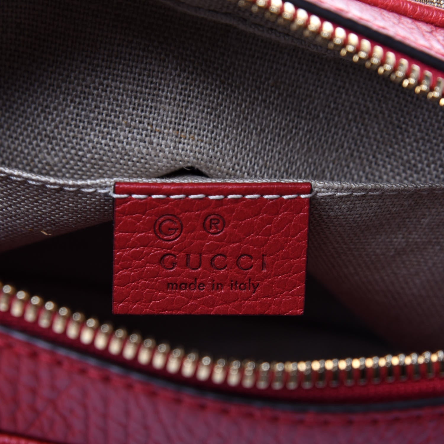 Gucci Monogram Mini Bree Messenger Bag Red 8 of 10