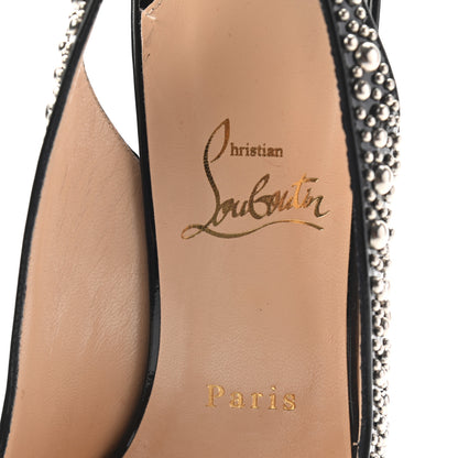 Christian Louboutin Patent Stud Star Prive 120 Pumps 41 Black 6 of 7
