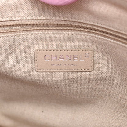 Chanel Mixed Fibers Small Deauville Tote Dark Pink 7 of 10