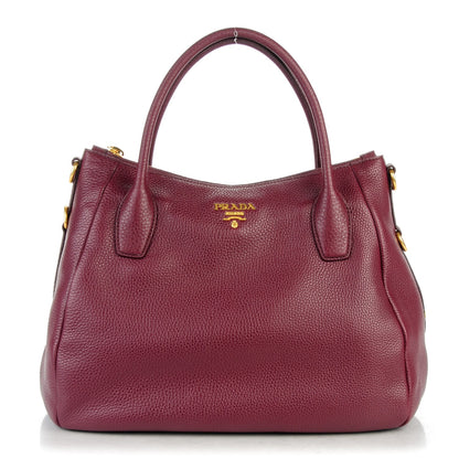 Prada Vitello Daino Tote Granato 1 of 8