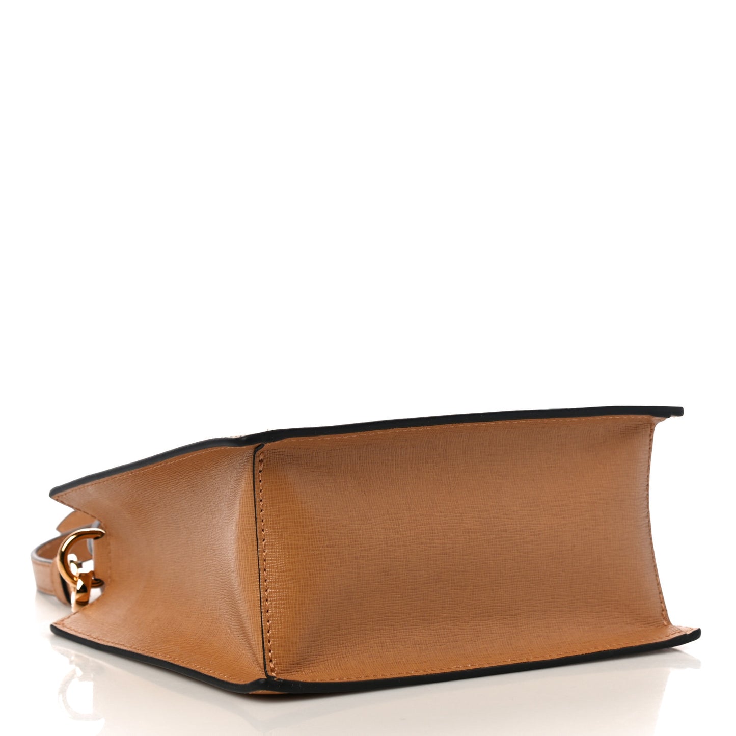 Saffiano Virtus Top Handle Shoulder Bag Camel