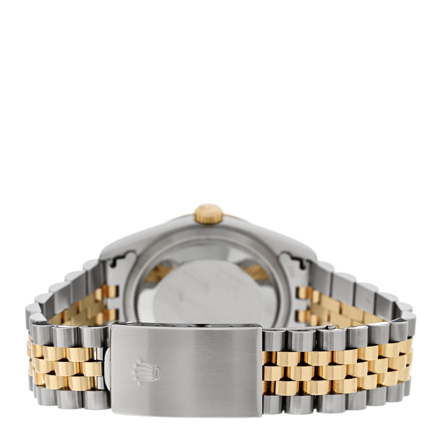 Stainless Steel 18K Yellow Gold Diamond 36mm Oyster Perpetual Datejust Watch Silver Jubilee 16233