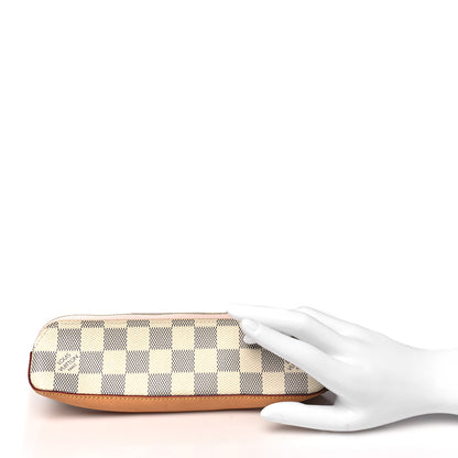 Louis Vuitton Damier Azur Elizabeth Pencil Pouch Rose Ballerine 2 of 10