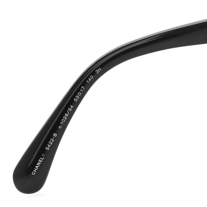Chanel Acetate Strass Square Sunglasses 5422-B Black White 5 of 8