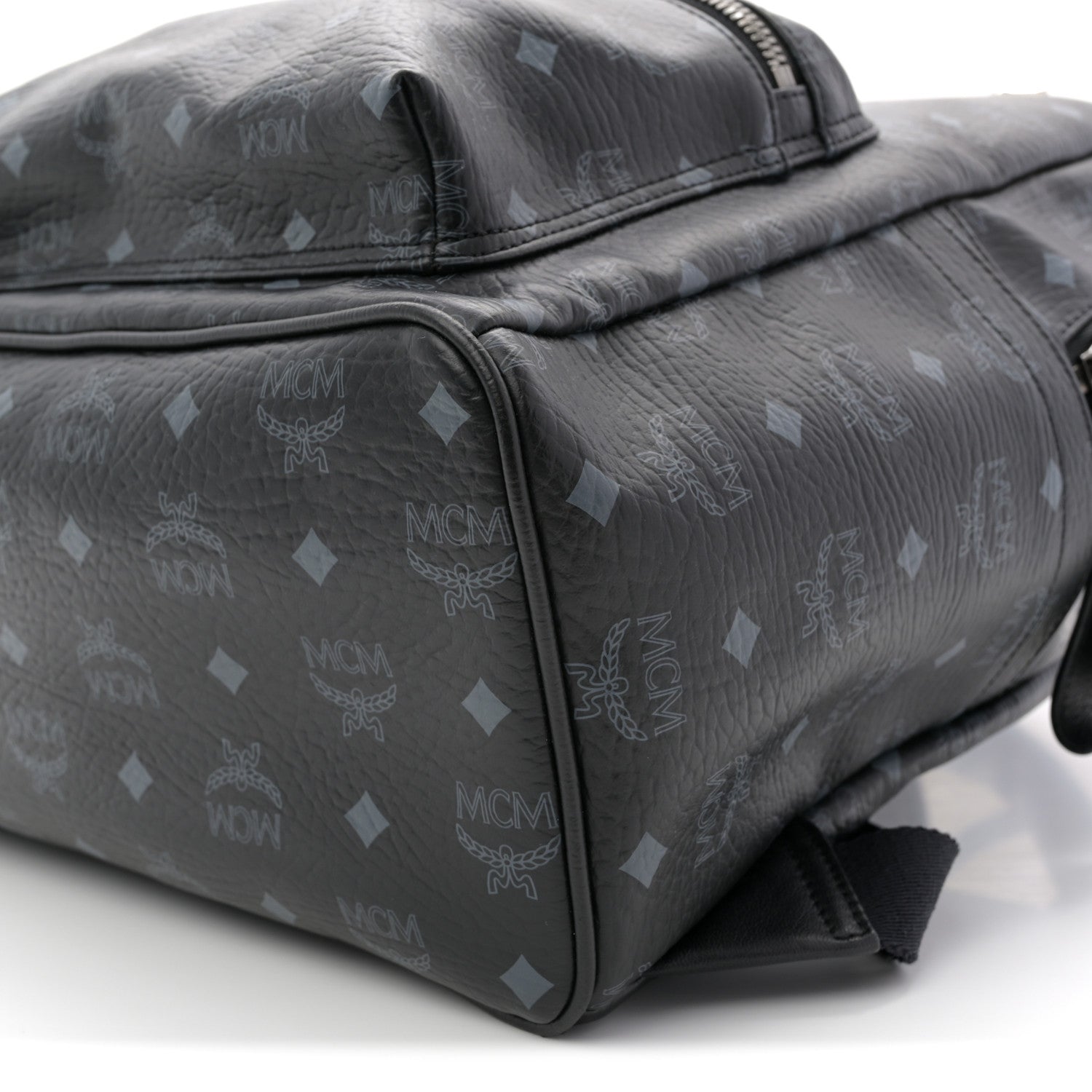 MCM Visetos Medium Sprinkle Stud Stark Backpack Black 9 of 11