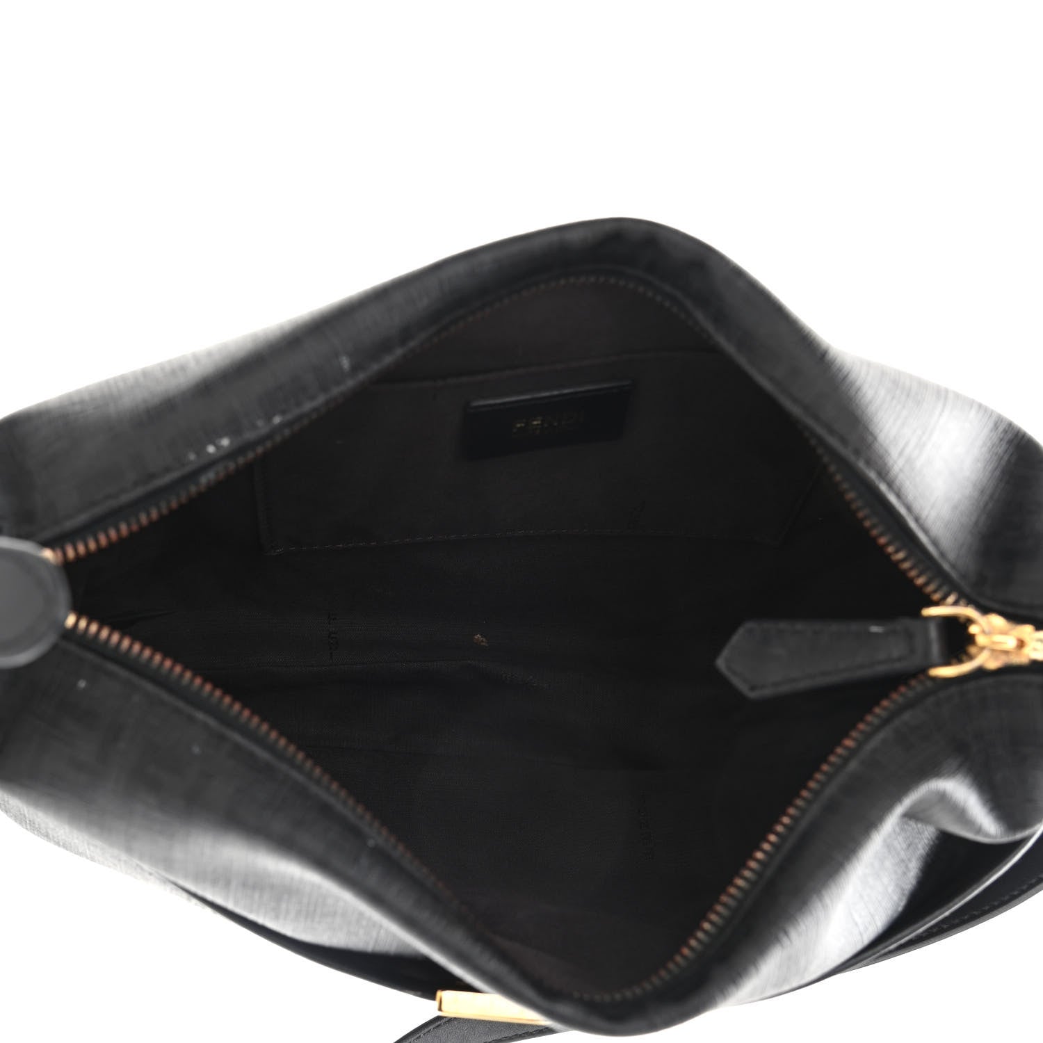 Fendi Zucchino Spalmati Vitello Messenger Bag Black 5 of 24