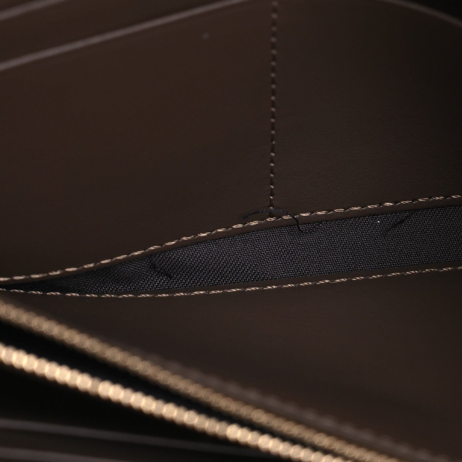 Fendi Vitello Soft F is Fendi Bi-Color FF 1974 Embossed Continental Envelope Wallet On Chain Maya Black 4 of 9