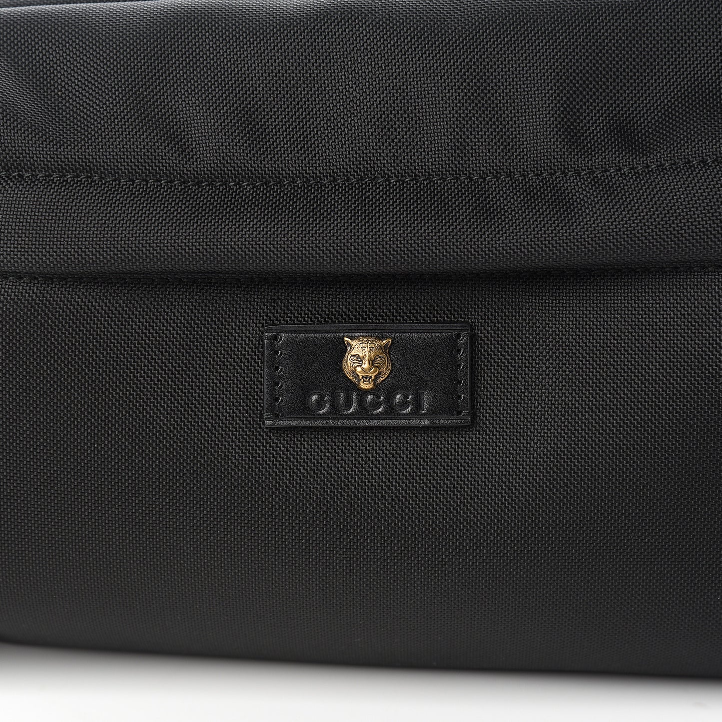 Techno Canvas Web Belt Bag Black