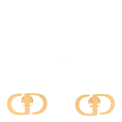 Christian Dior Metal Petit CD Stud Earrings Gold 1 of 5