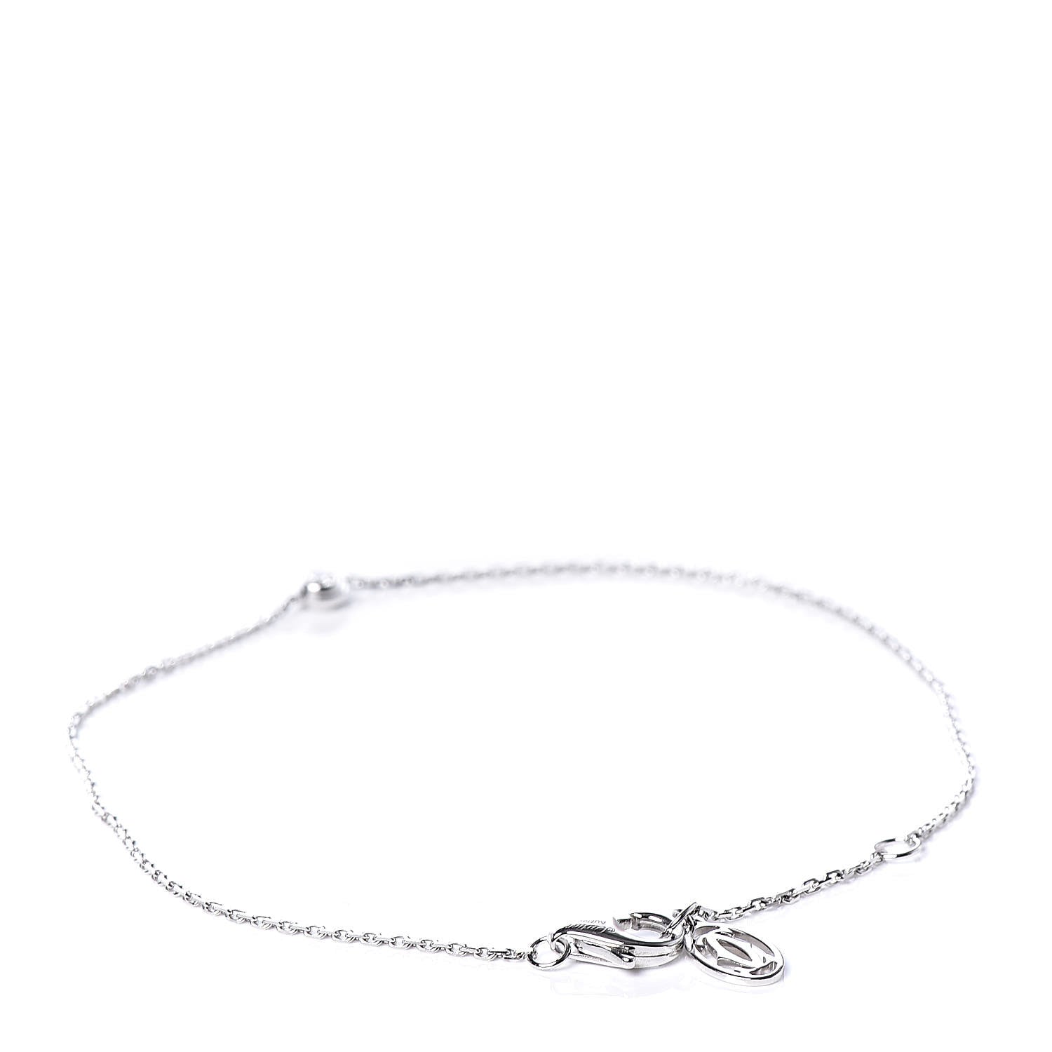Cartier 18K White Gold Diamond XS D'Amour Bracelet 3 of 7