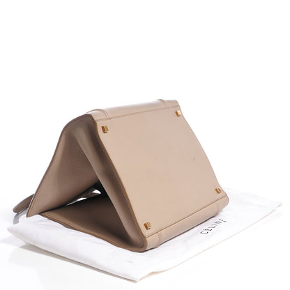 Celine Supple Calfskin Medium Phantom Luggage Beige 4 of 9