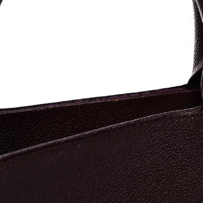 Saint Laurent Grained Calfskin Medium Cabas Rive Gauche Amaranto 18 of 29